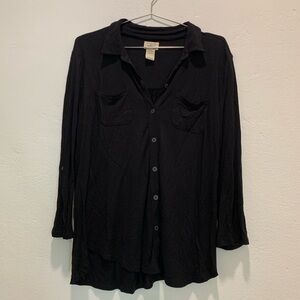 Black Button-Up Shirt